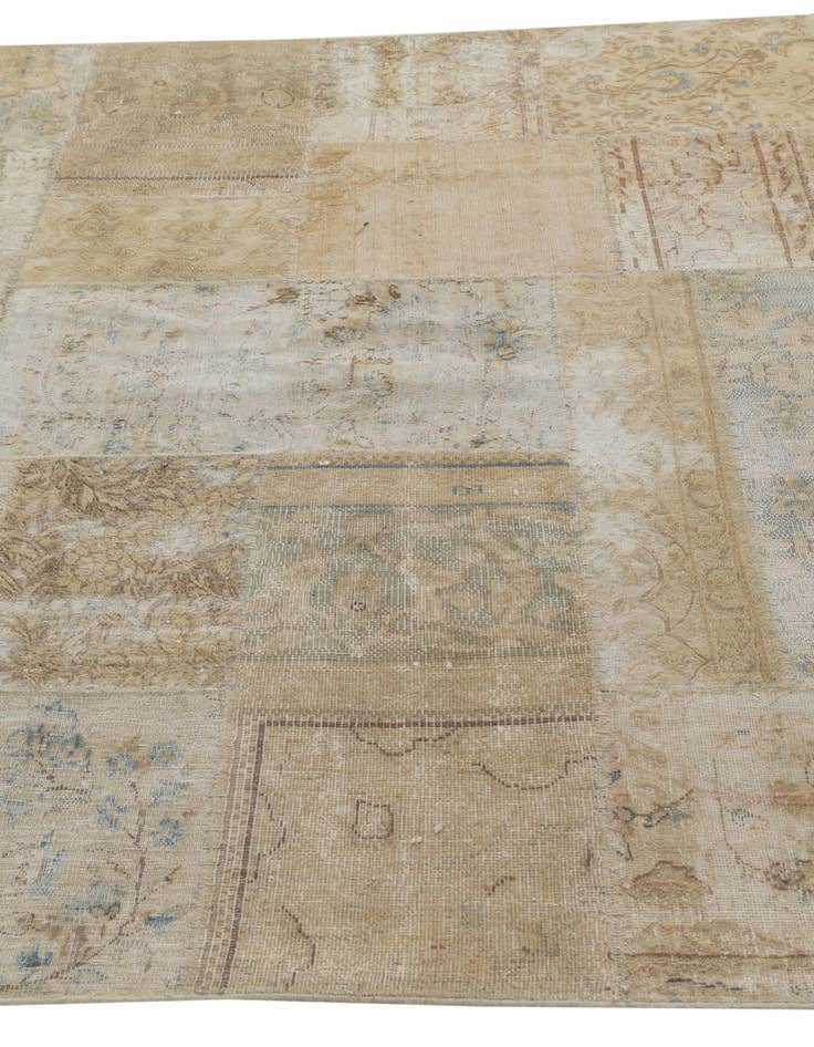 Detail image of 5' 8 x 7' 10  Hand Knotted Ultra Vintage Persian Wool Rug