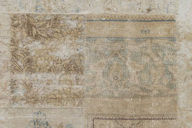 Detail image of 5' 8 x 7' 10 Hand Knotted Ultra Vintage Persian Wool Rug