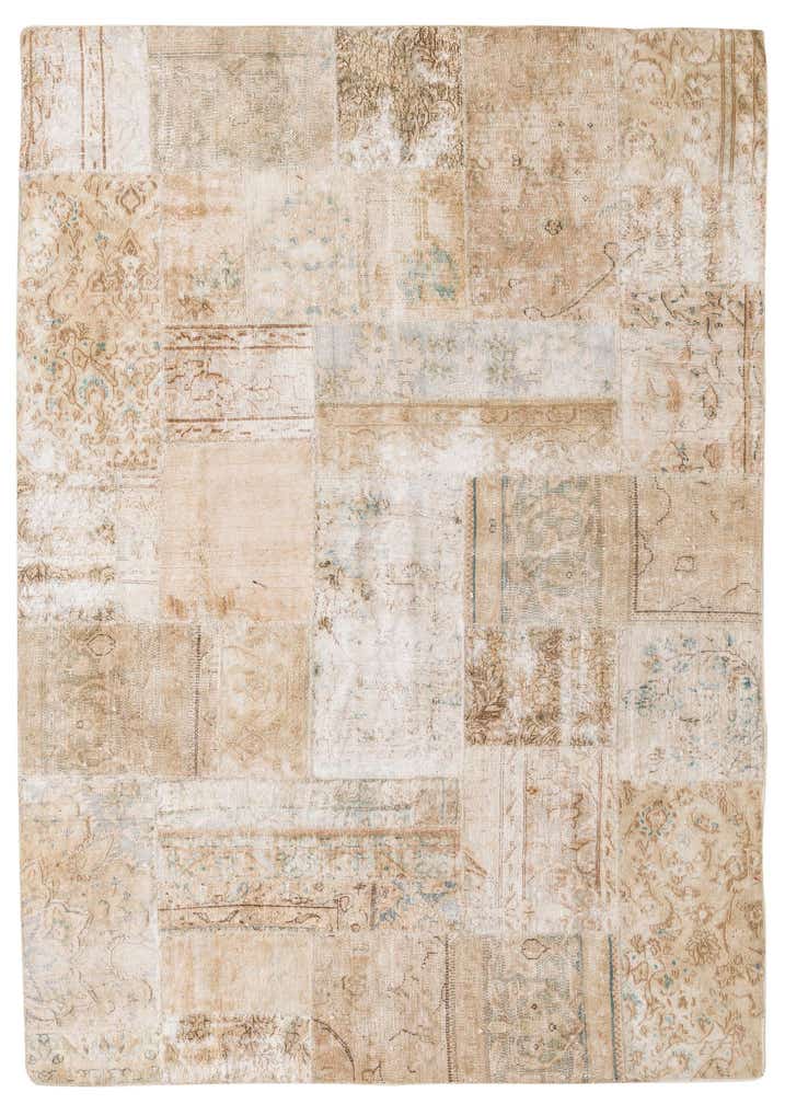 5' 8 x 7' 10 Hand Knotted Ultra Vintage Persian Wool Rug