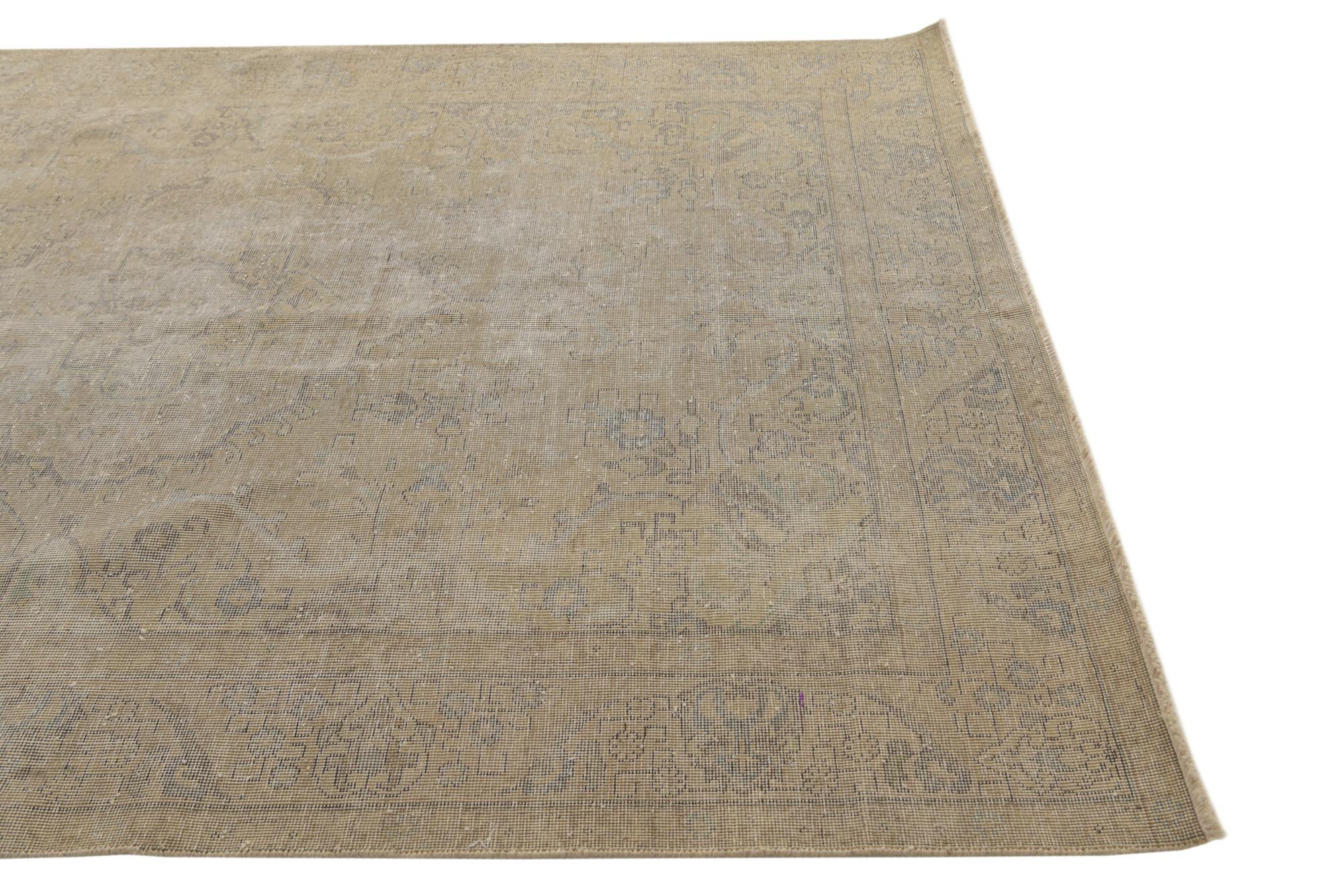 6' 5 x 9' 4 Hand Knotted Ultra Vintage Persian Wool Rug