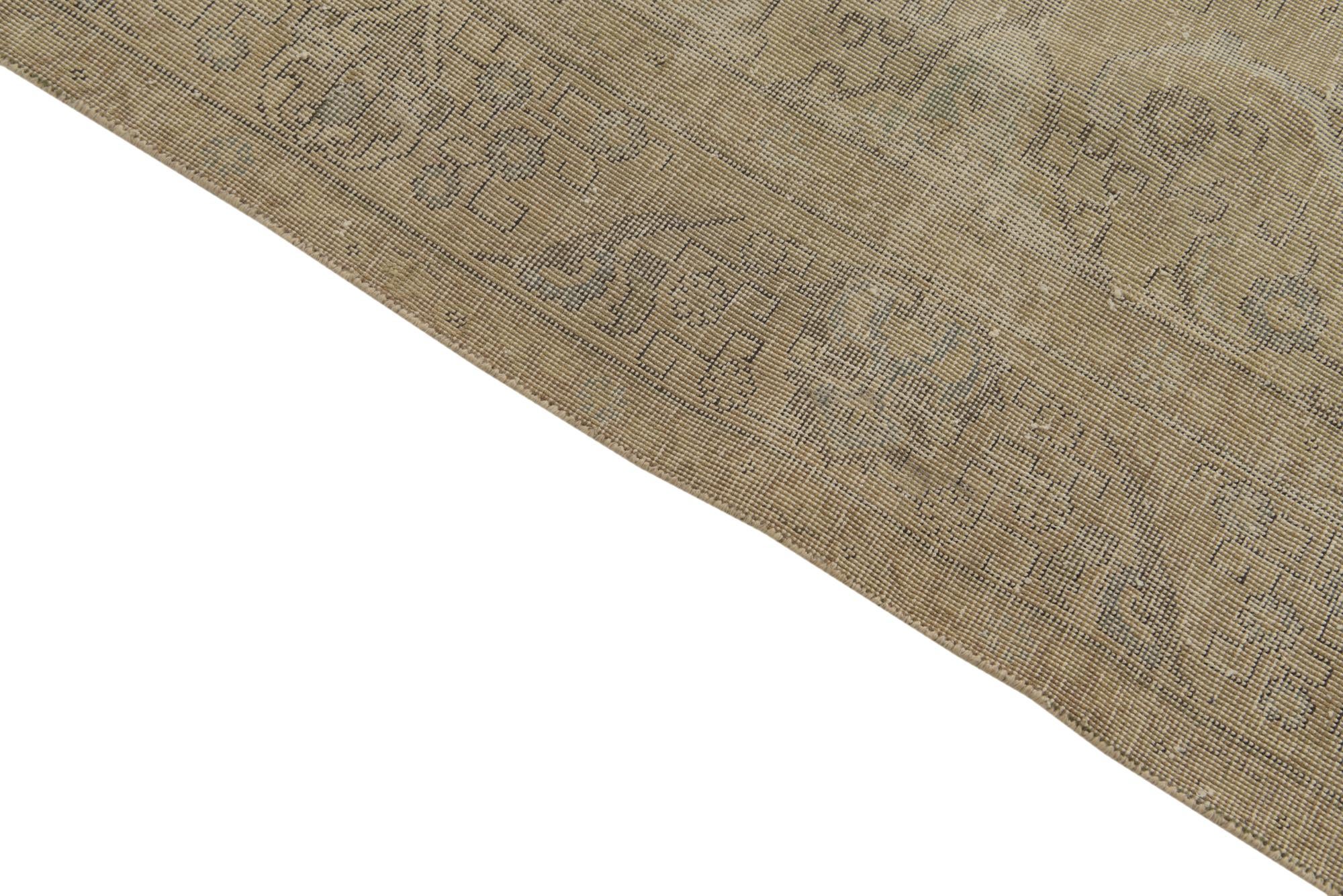 6' 5 x 9' 4 Hand Knotted Ultra Vintage Persian Wool Rug
