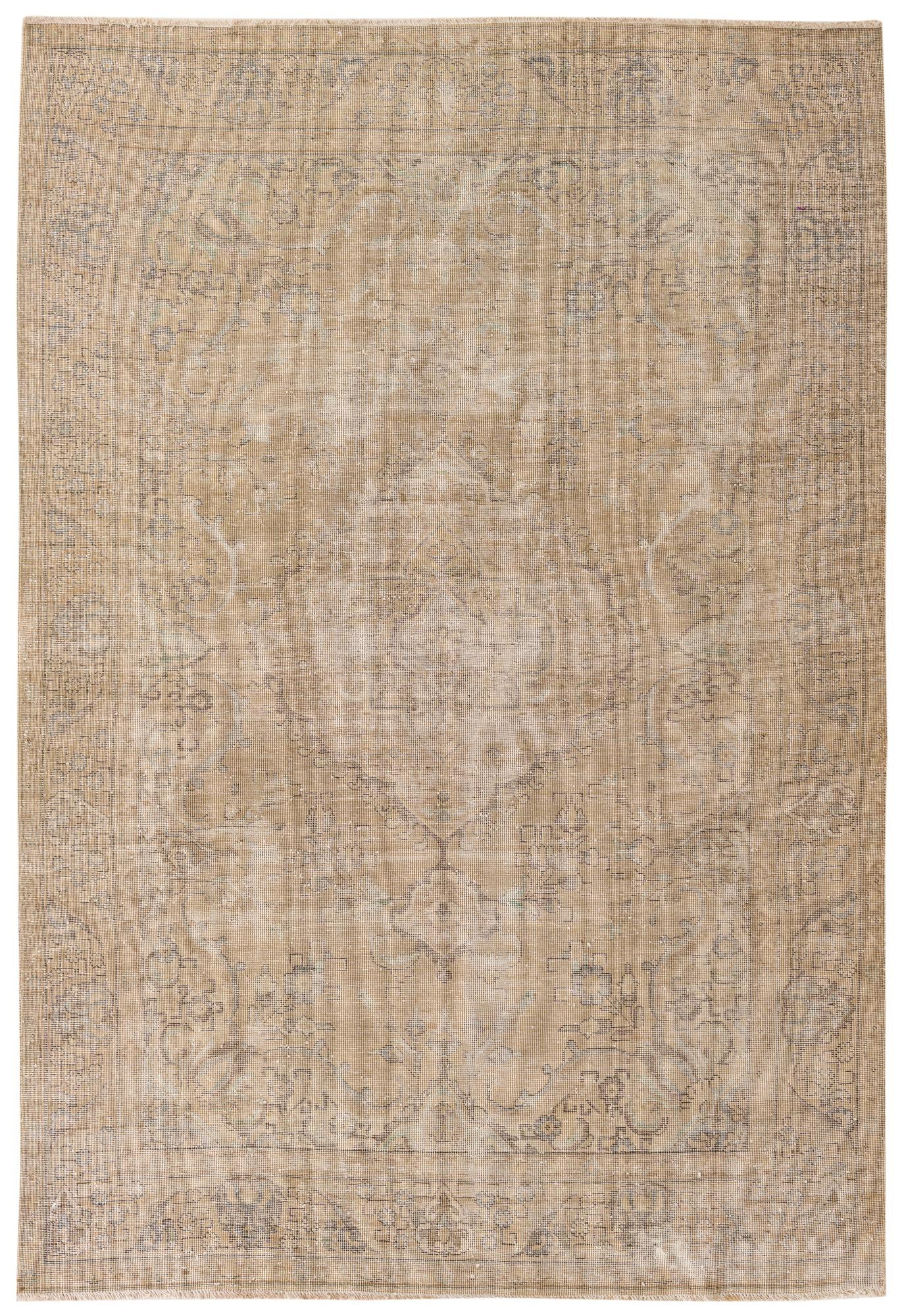 6' 5 x 9' 4 Hand Knotted Ultra Vintage Persian Wool Rug