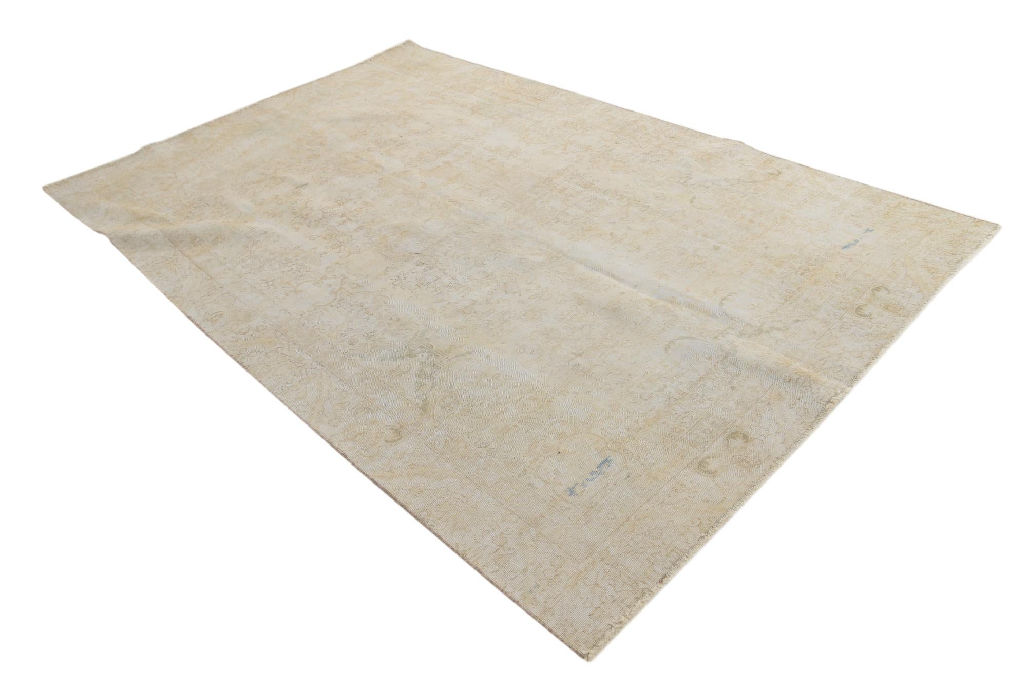 6' 10 x 10' 5 Hand Knotted Ultra Vintage Persian Wool Rug