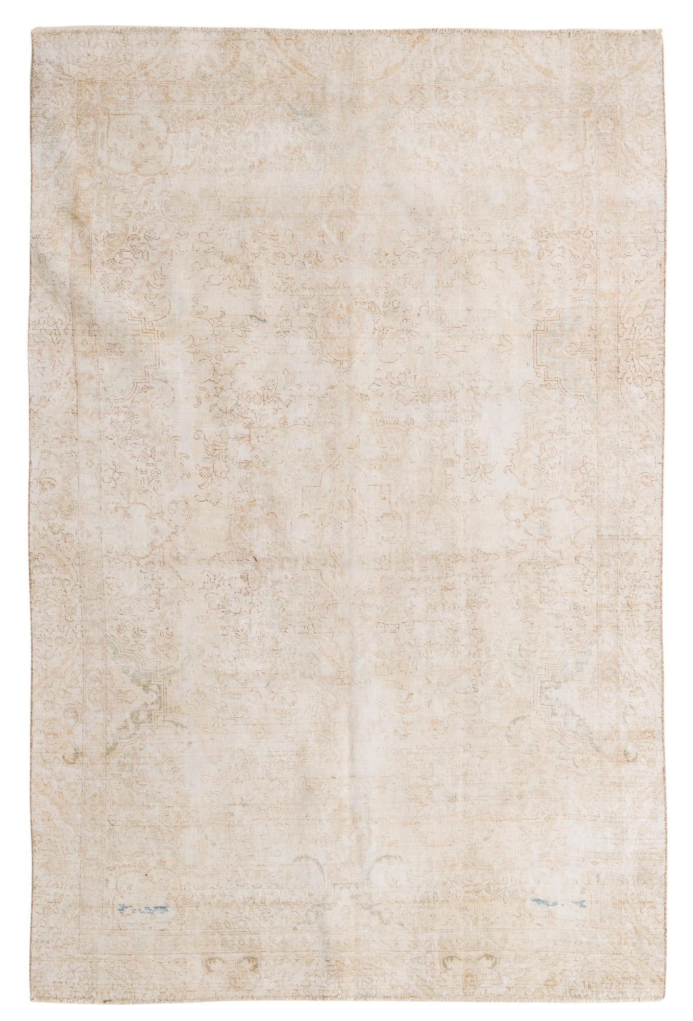 6' 10 x 10' 5 Hand Knotted Ultra Vintage Persian Wool Rug