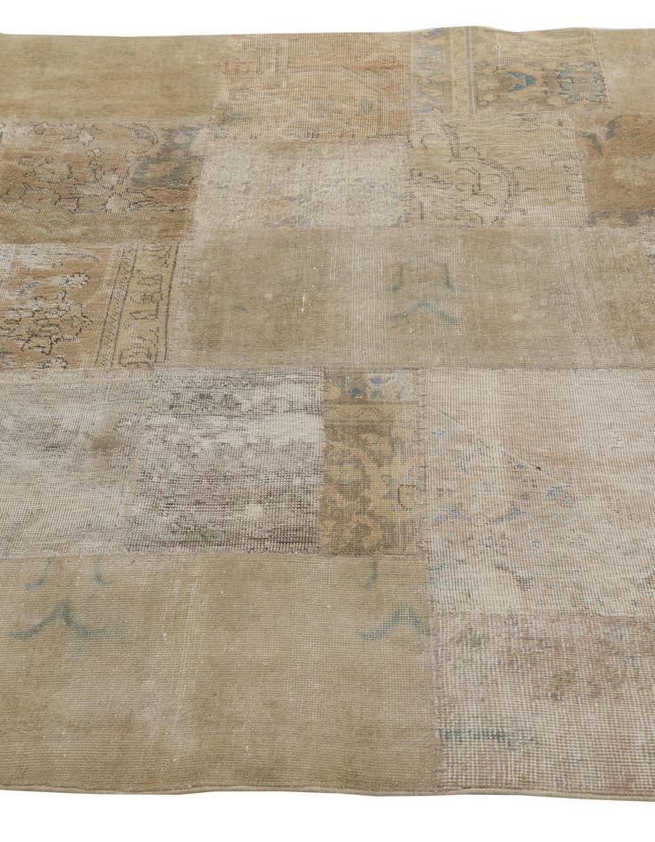 Detail image of 5' 4 x 7' 10  Hand Knotted Ultra Vintage Persian Wool Rug