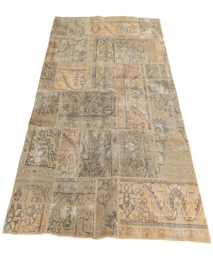 Detail image of 5' 1 x 6' 9  Hand Knotted Ultra Vintage Persian Wool Rug