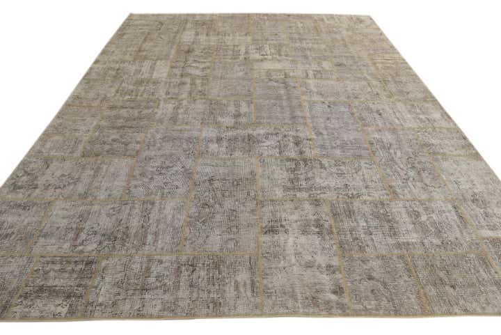 9' 1 x 12' 4 Hand Knotted Ultra Vintage Persian Wool Rug