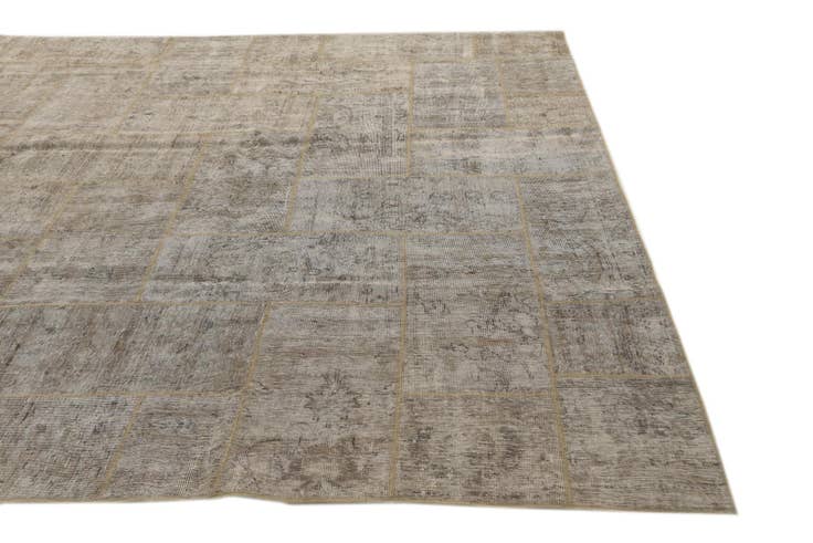 Detail image of 9' 1 x 12' 4 Hand Knotted Ultra Vintage Persian Wool Rug