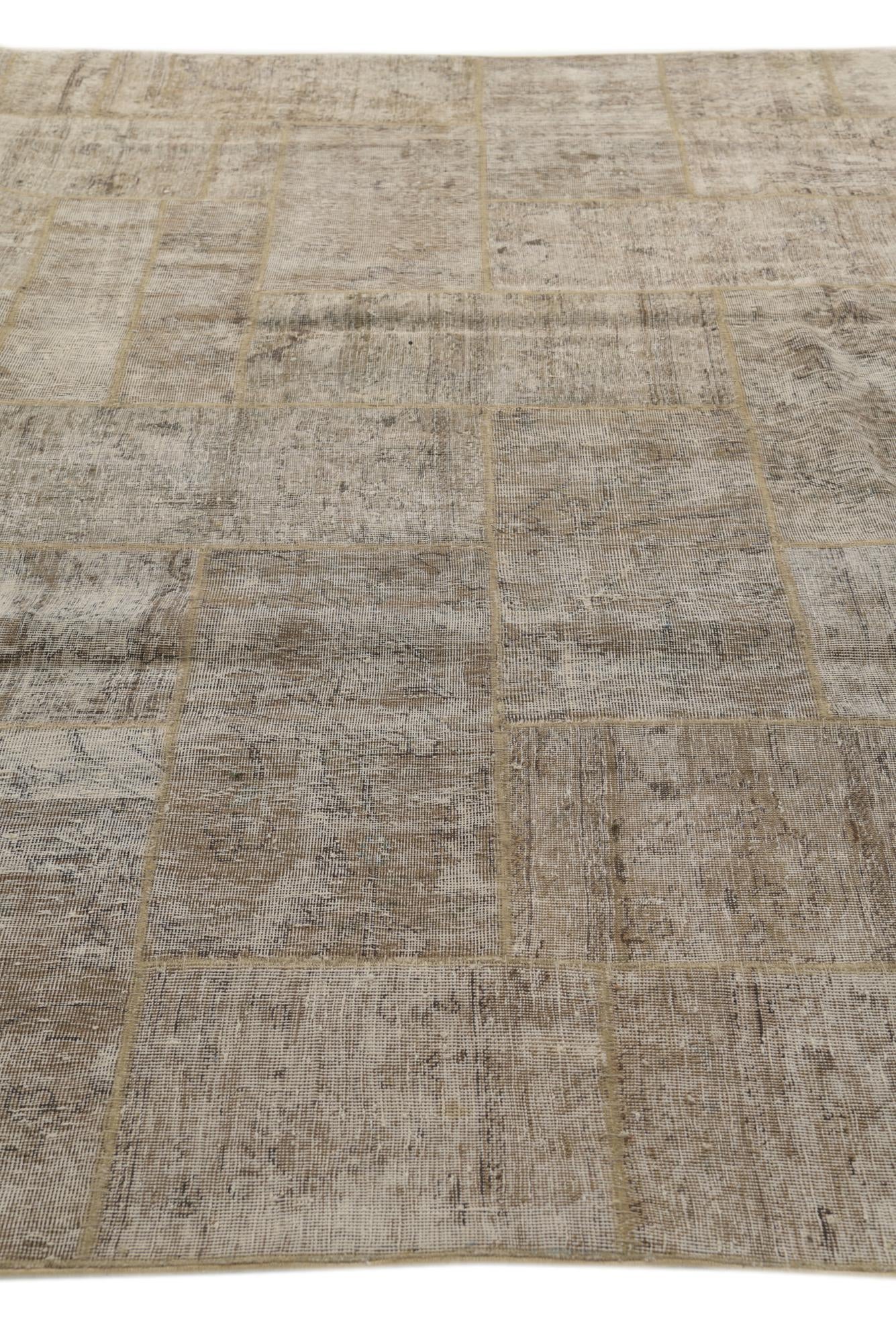 9' 1 x 12' 4 Hand Knotted Ultra Vintage Persian Wool Rug