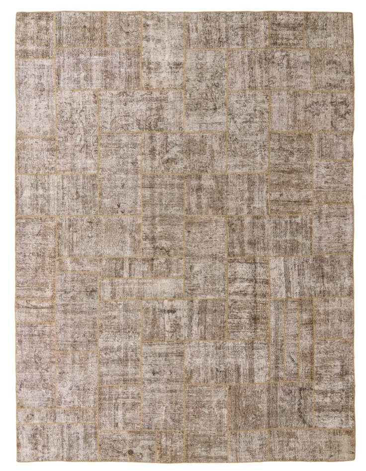 Detail image of 9' 1 x 12' 4 Hand Knotted Ultra Vintage Persian Wool Rug
