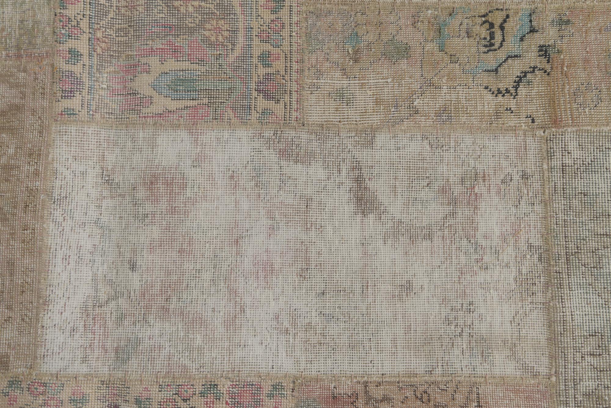 9' x 12' 5 Hand Knotted Ultra Vintage Persian Wool Rug
