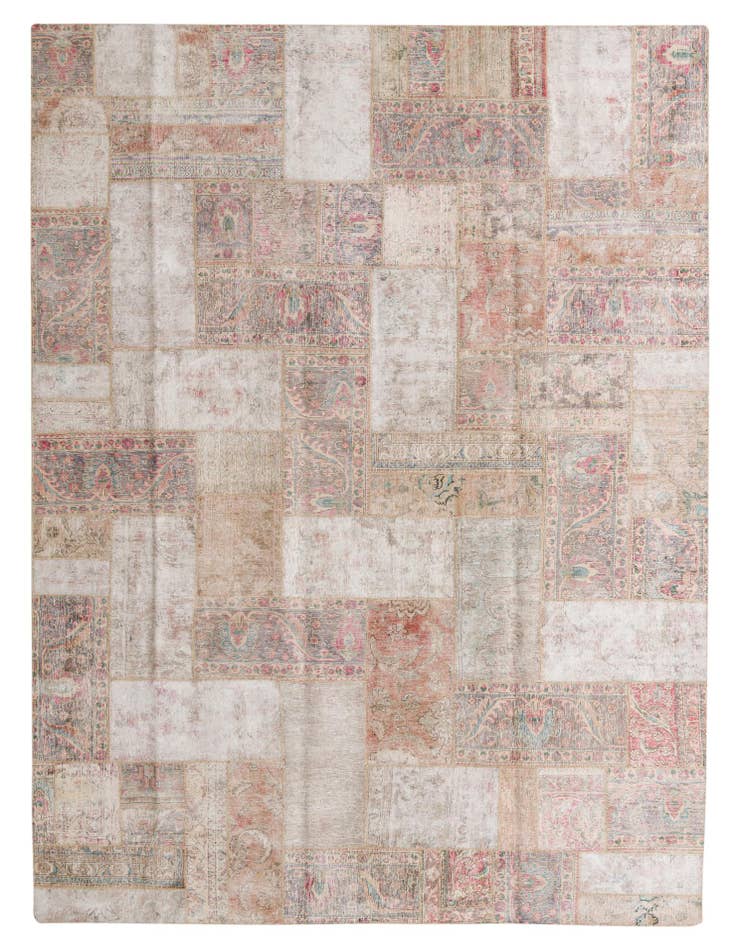 Detail image of 9' x 12' 5 Hand Knotted Ultra Vintage Persian Wool Rug