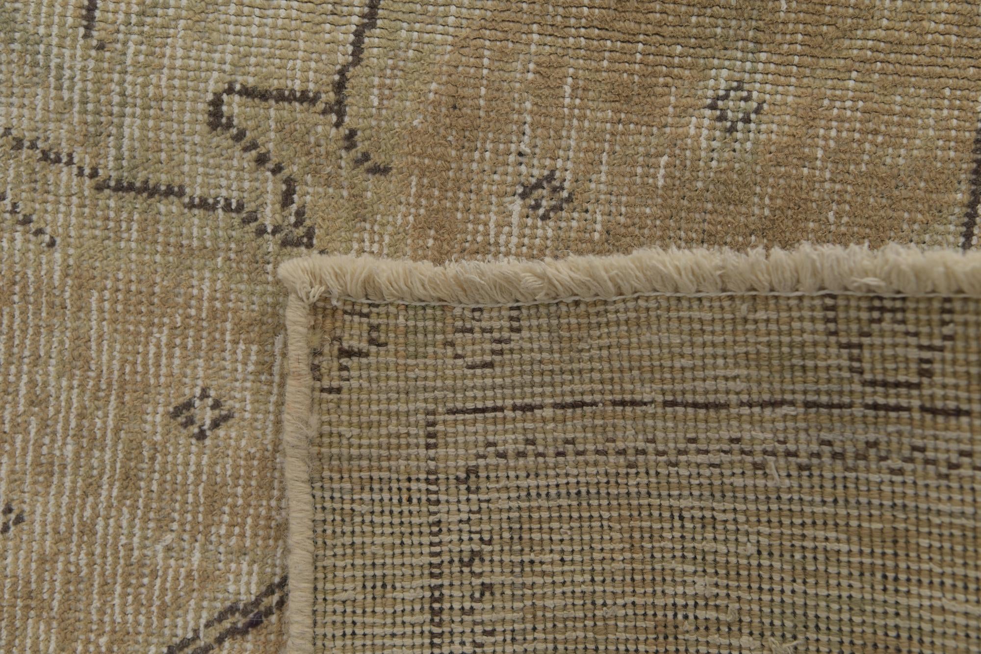 9' 3 x 12' 5 Hand Knotted Ultra Vintage Persian Wool Rug