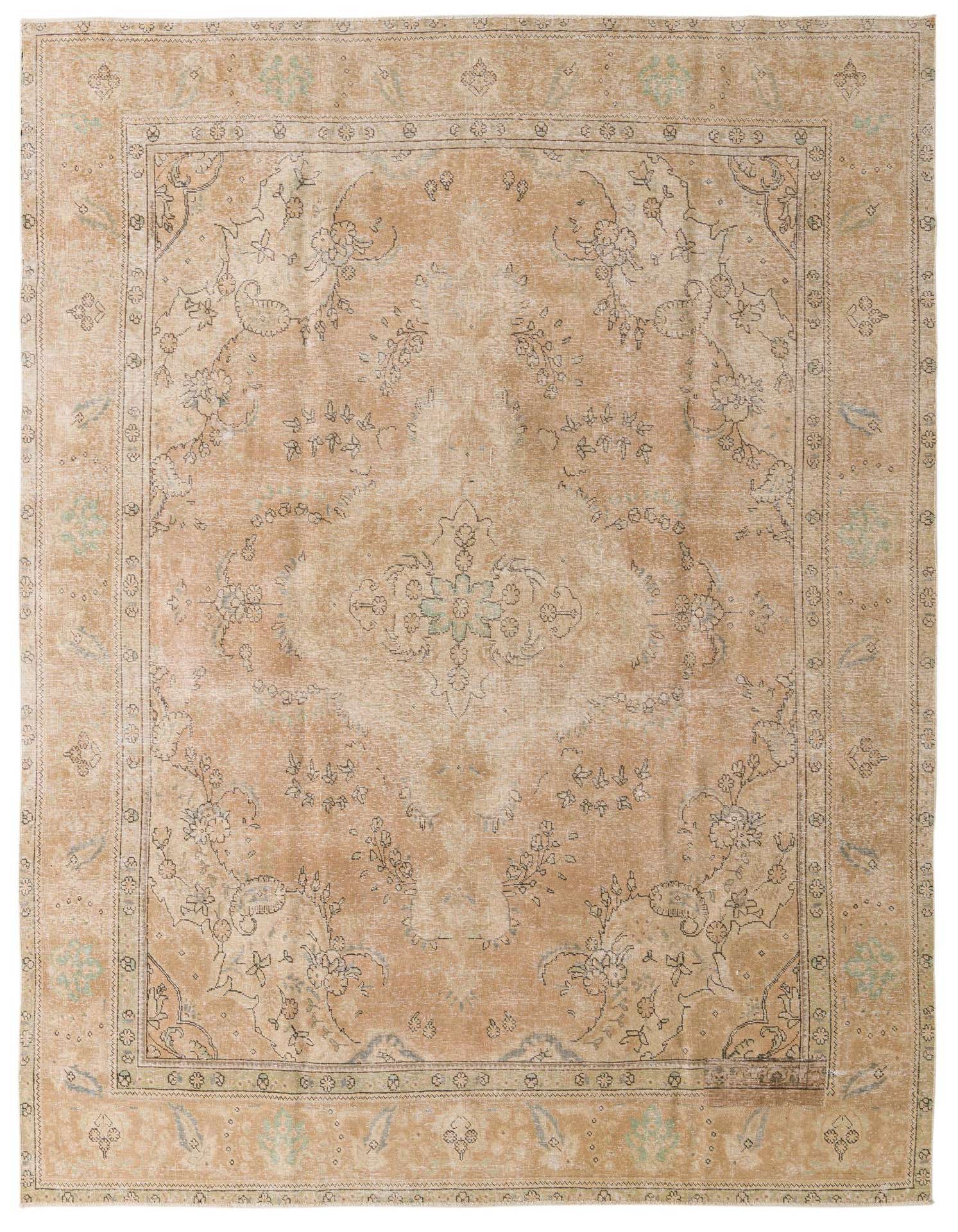 Primary image 9' 3 x 12' 5  Hand Knotted Ultra Vintage Persian Wool Rug