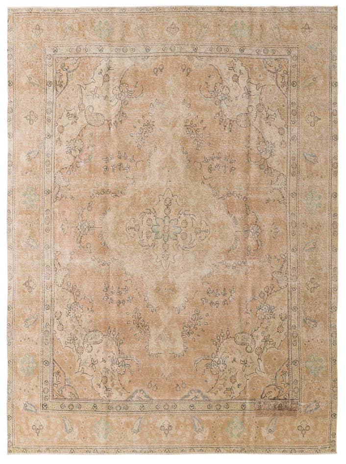 Detail image of 9' 3 x 12' 5 Hand Knotted Ultra Vintage Persian Wool Rug