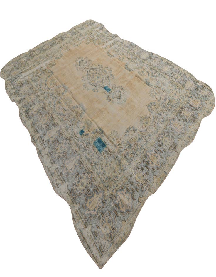 Detail image of 9' 3 x 11' 7  Hand Knotted Ultra Vintage Persian Wool Rug