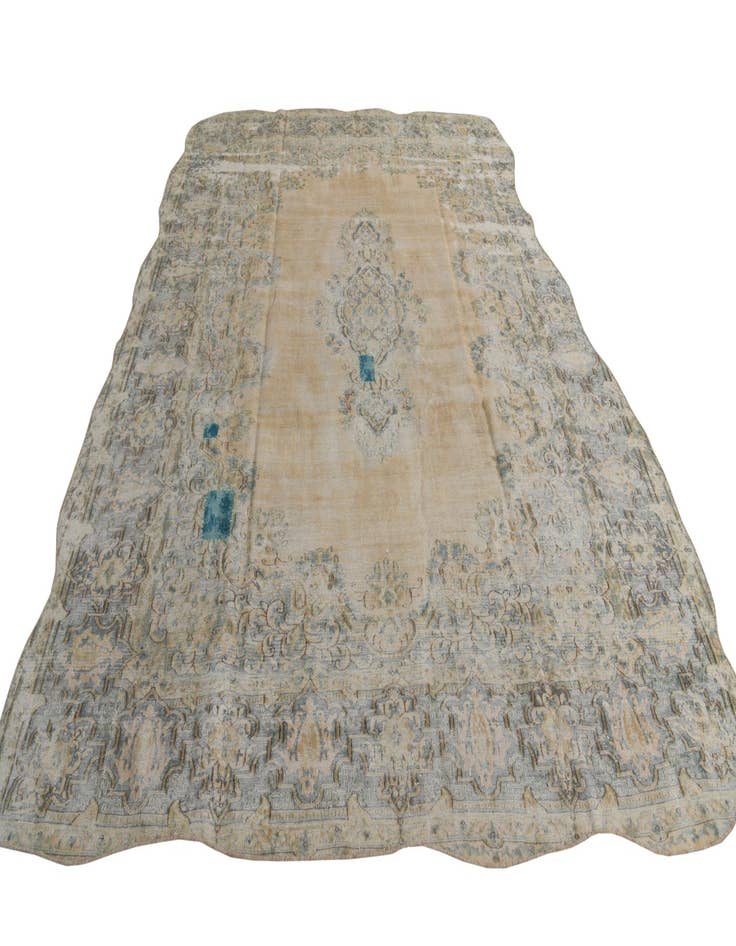 Detail image of 9' 3 x 11' 7  Hand Knotted Ultra Vintage Persian Wool Rug