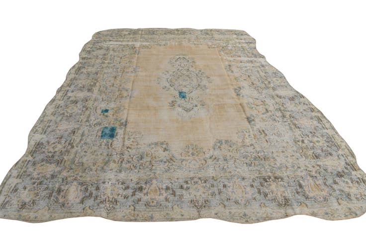Detailansicht von 280cm x 355cm Handgeknüpft Ultra Vintage Persisch Wolle Teppich