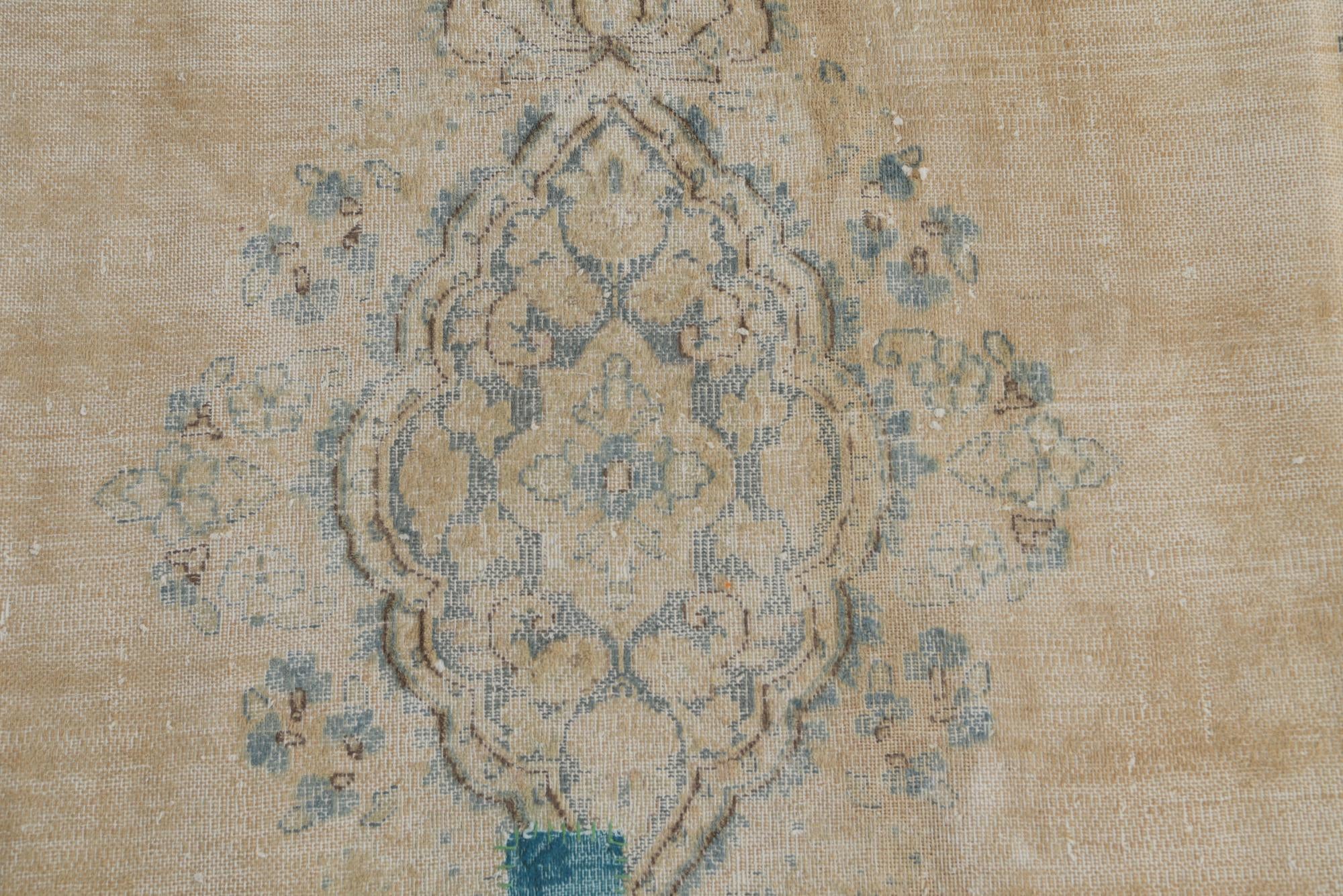 9' 3 x 11' 7 Hand Knotted Ultra Vintage Persian Wool Rug