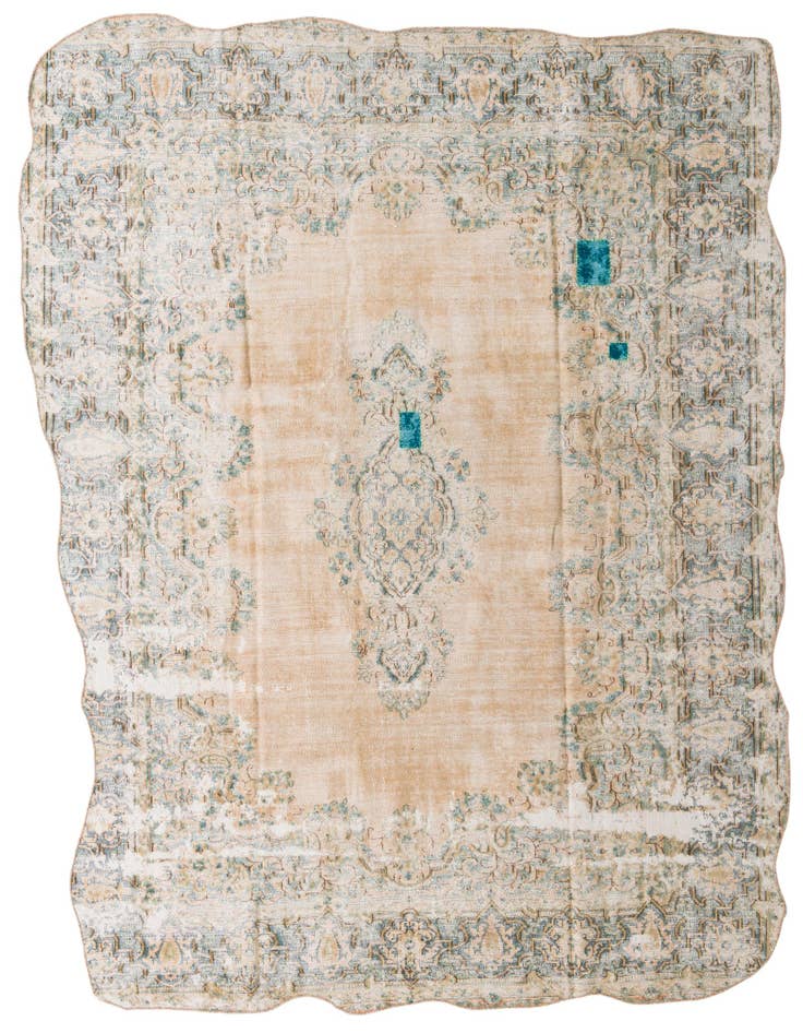 Detail image of 9' 3 x 11' 7 Hand Knotted Ultra Vintage Persian Wool Rug