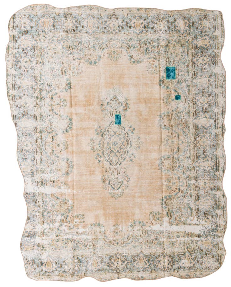 Detailansicht von 280cm x 355cm Handgeknüpft Ultra Vintage Persisch Wolle Teppich