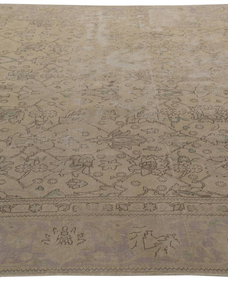 Detail image of 8' 9 x 12' 5  Hand Knotted Ultra Vintage Persian Wool Rug