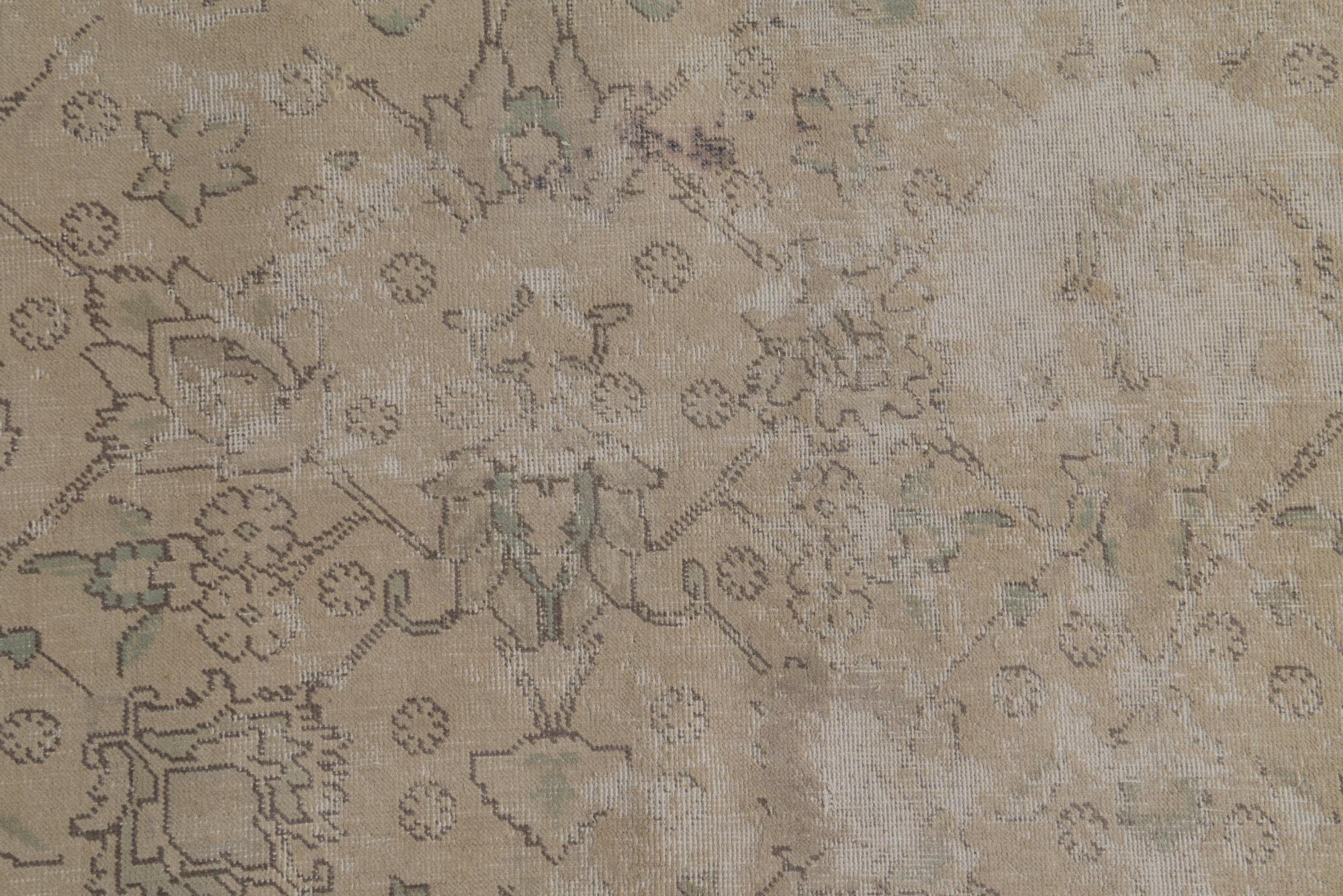 8' 9 x 12' 5 Hand Knotted Ultra Vintage Persian Wool Rug