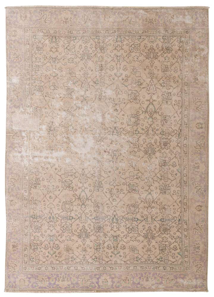 8' 9 x 12' 5 Hand Knotted Ultra Vintage Persian Wool Rug