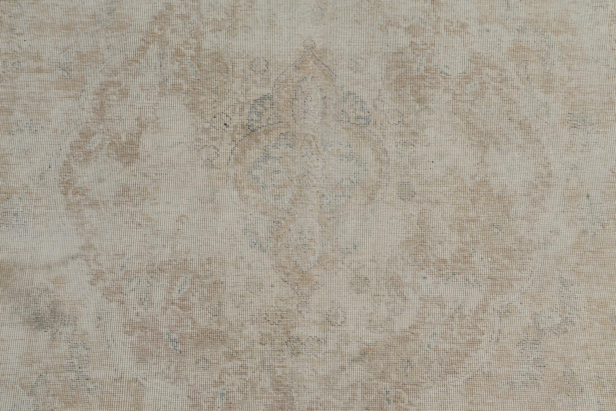9' 5 x 12' 8 Hand Knotted Ultra Vintage Persian Wool Rug