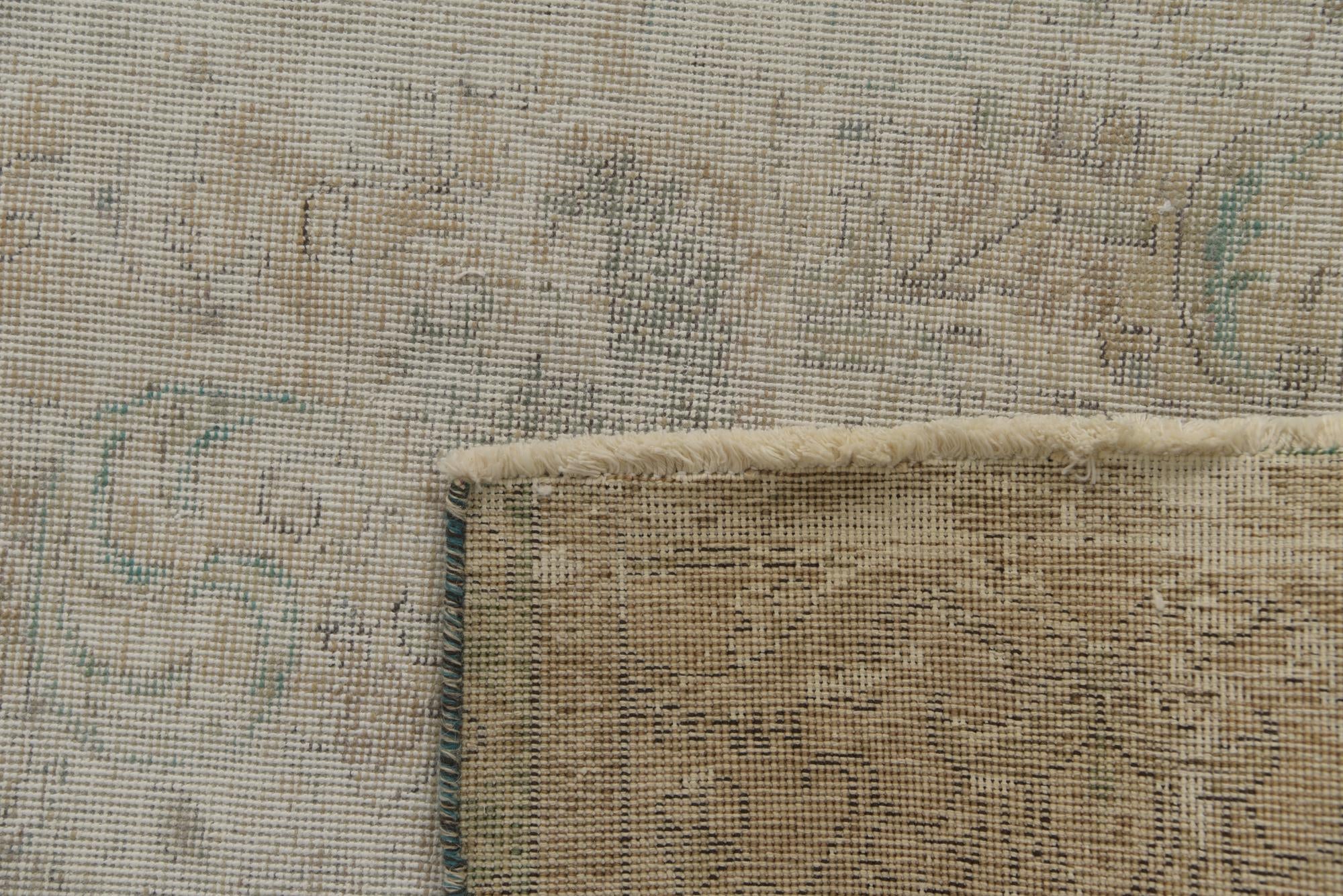 9' 5 x 12' 8 Hand Knotted Ultra Vintage Persian Wool Rug