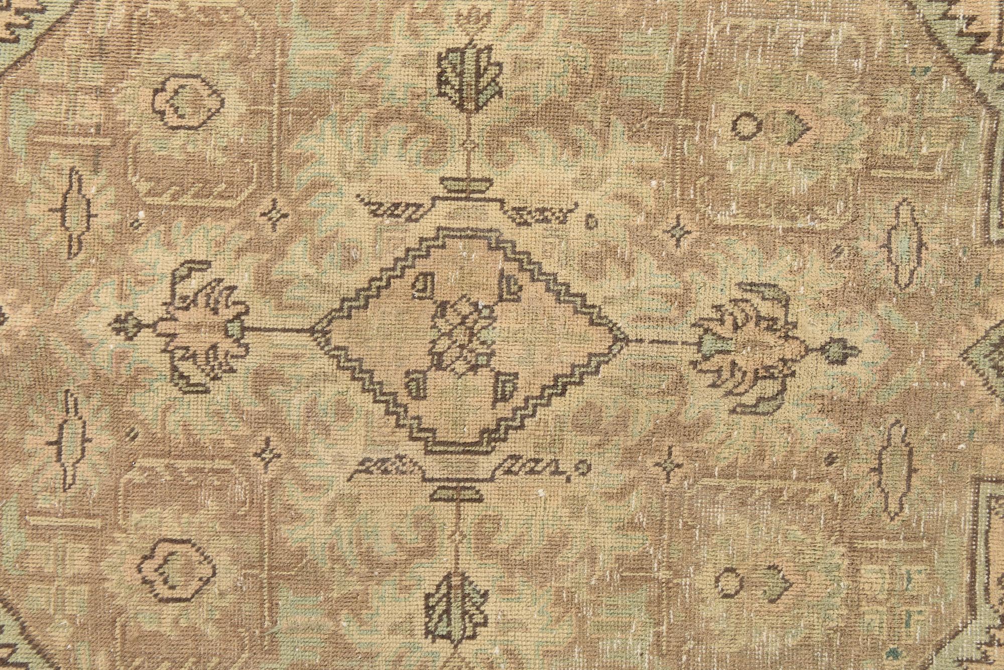 9' 6 x 12' 9 Hand Knotted Ultra Vintage Persian Wool Rug