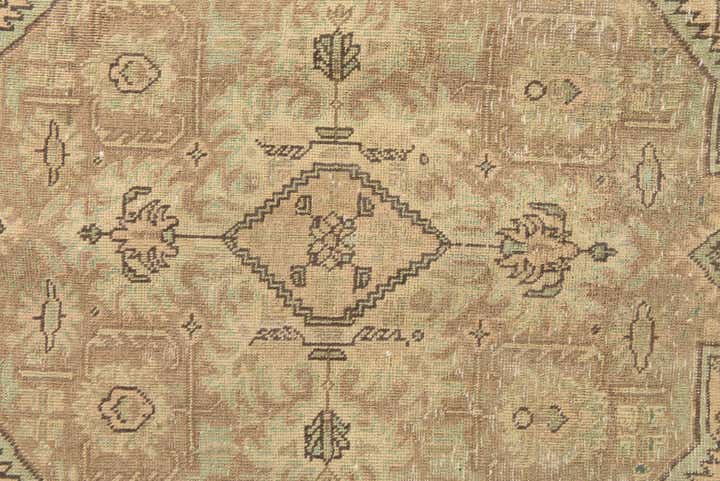 9' 6 x 12' 9 Hand Knotted Ultra Vintage Persian Wool Rug