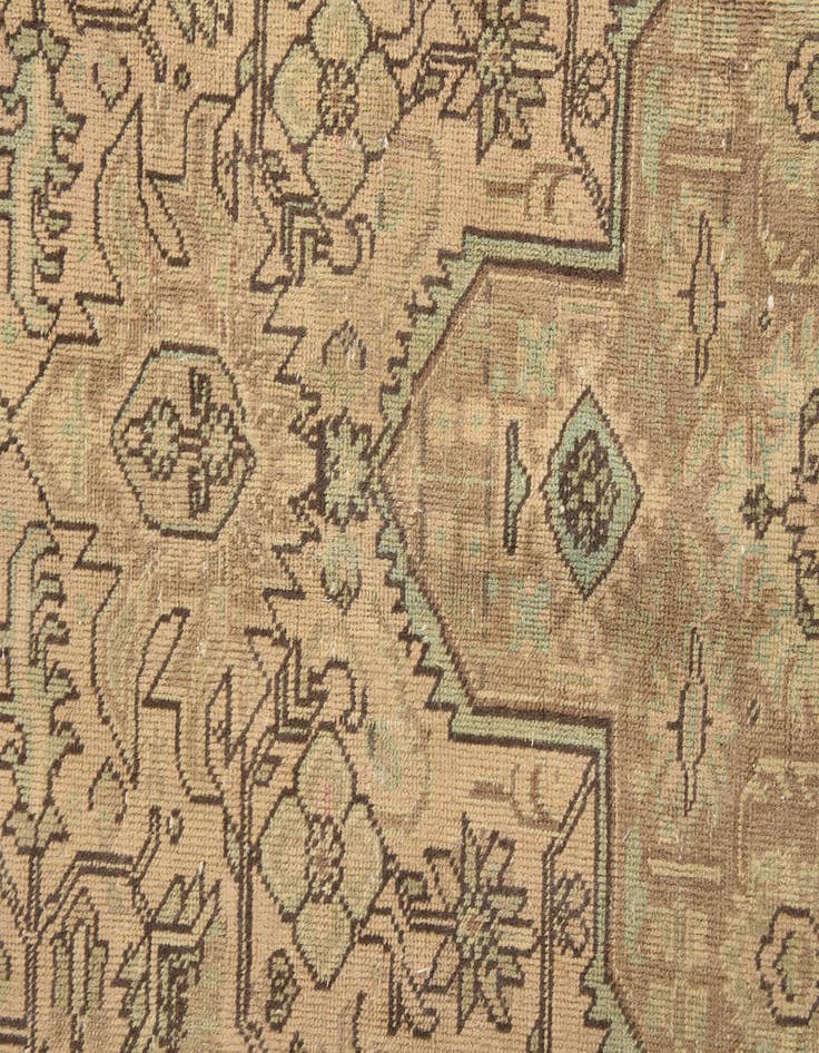 Detail image of 9' 6 x 12' 9  Hand Knotted Ultra Vintage Persian Wool Rug