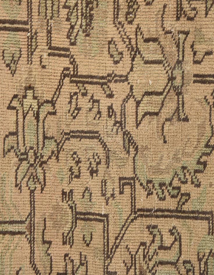 Detail image of 9' 6 x 12' 9  Hand Knotted Ultra Vintage Persian Wool Rug