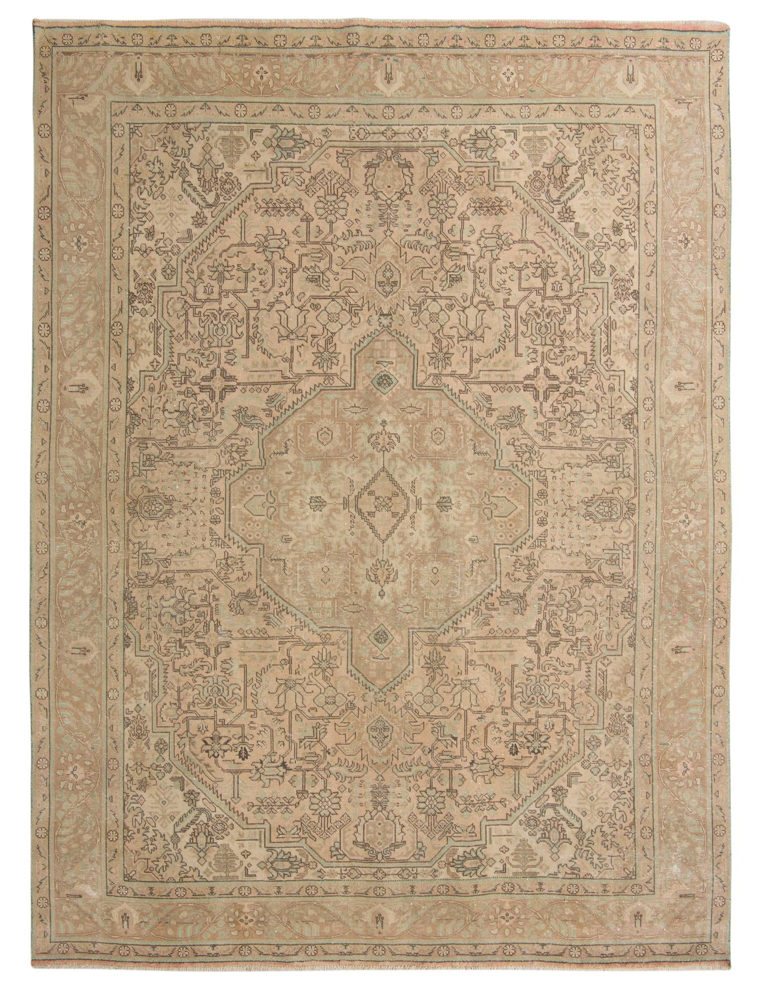 9' 6 x 12' 9 Hand Knotted Ultra Vintage Persian Wool Rug