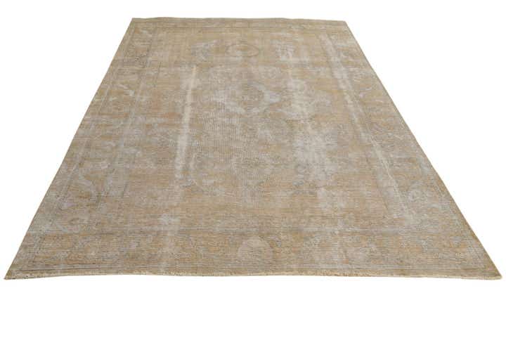 6' 4 x 9' 7 Hand Knotted Ultra Vintage Persian Wool Rug