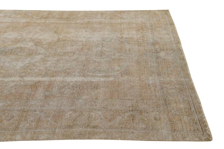 Detail image of 6' 4 x 9' 7 Hand Knotted Ultra Vintage Persian Wool Rug