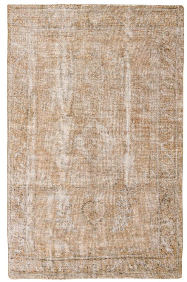 Detail image of 6' 4 x 9' 7 Hand Knotted Ultra Vintage Persian Wool Rug