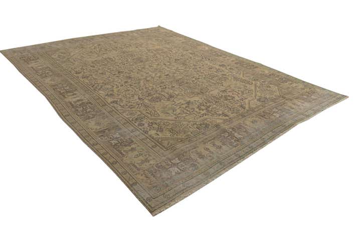9' 6 x 12' 7 Hand Knotted Ultra Vintage Persian Wool Rug