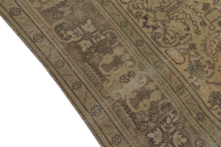 9' 6 x 12' 7 Hand Knotted Ultra Vintage Persian Wool Rug