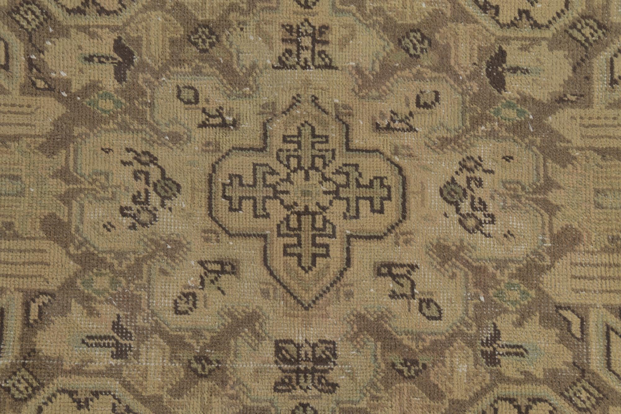 9' 6 x 12' 7 Hand Knotted Ultra Vintage Persian Wool Rug