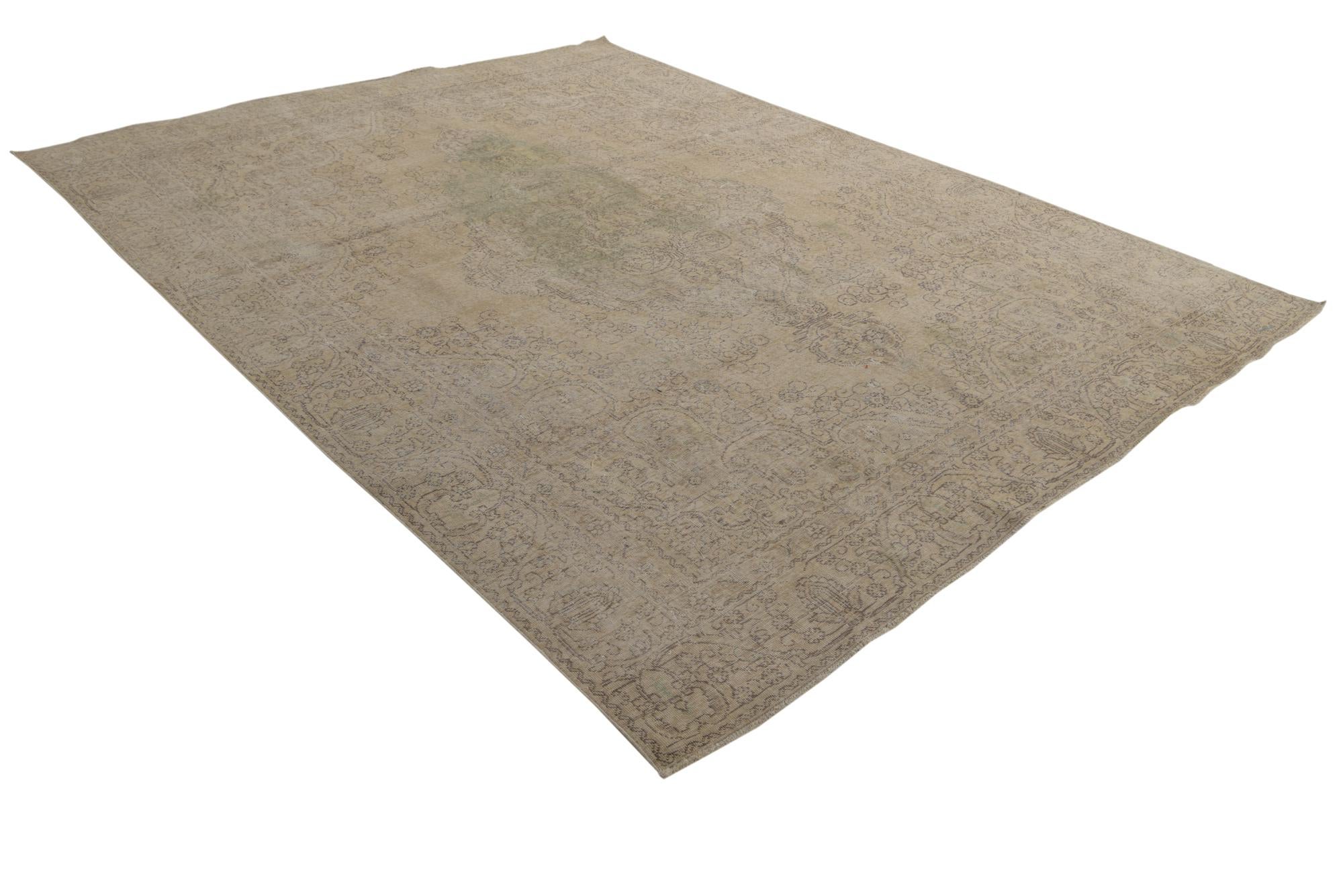 9' x 11' 10 Hand Knotted Ultra Vintage Persian Wool Rug