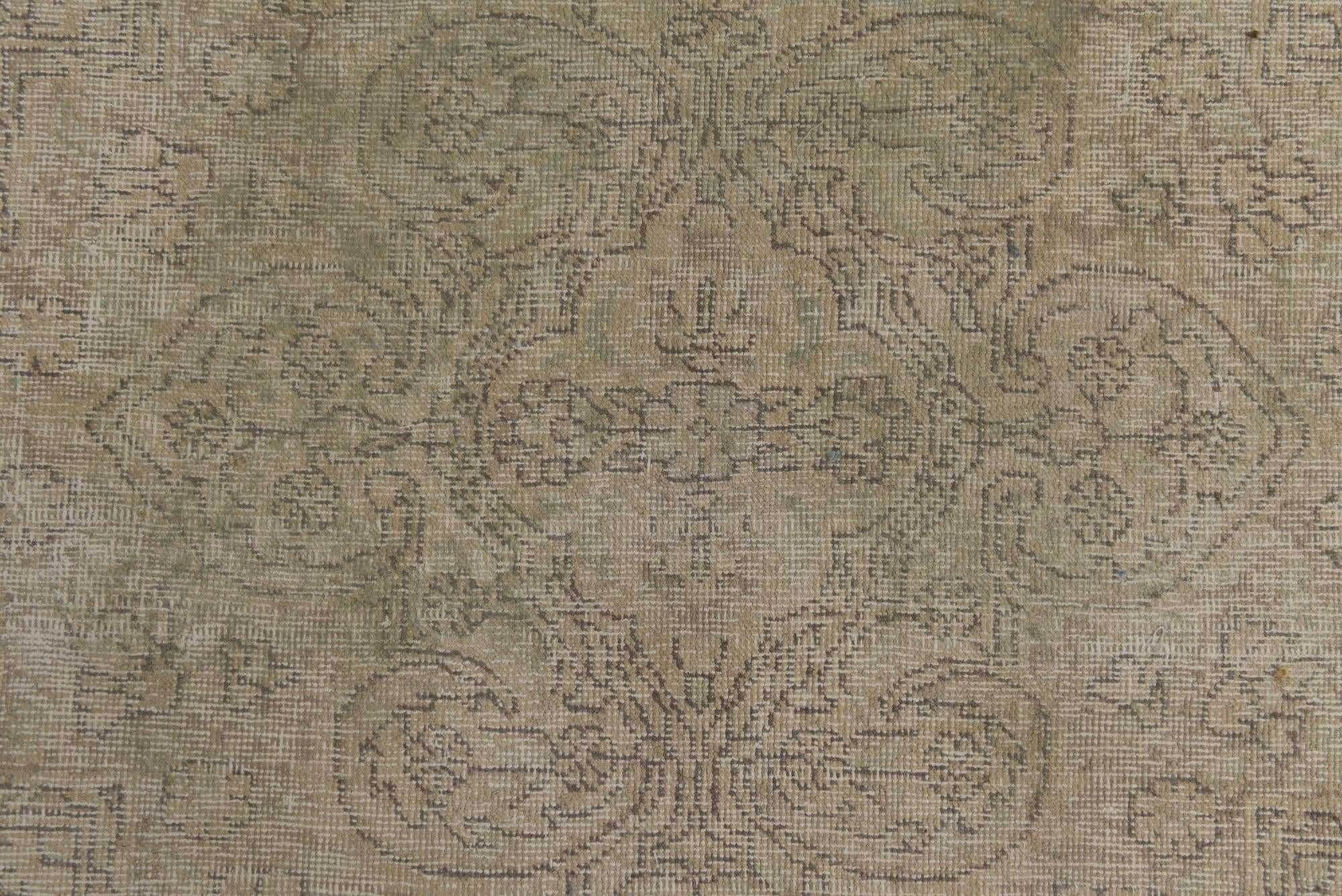 9' x 11' 10 Hand Knotted Ultra Vintage Persian Wool Rug
