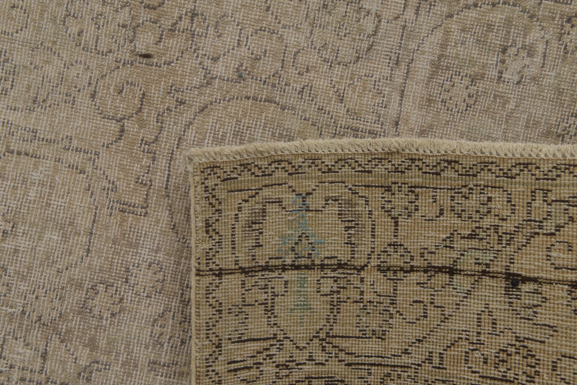 9' x 11' 10 Hand Knotted Ultra Vintage Persian Wool Rug