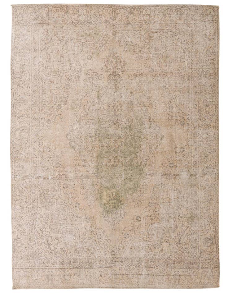 Detail image of 9' x 11' 10 Hand Knotted Ultra Vintage Persian Wool Rug