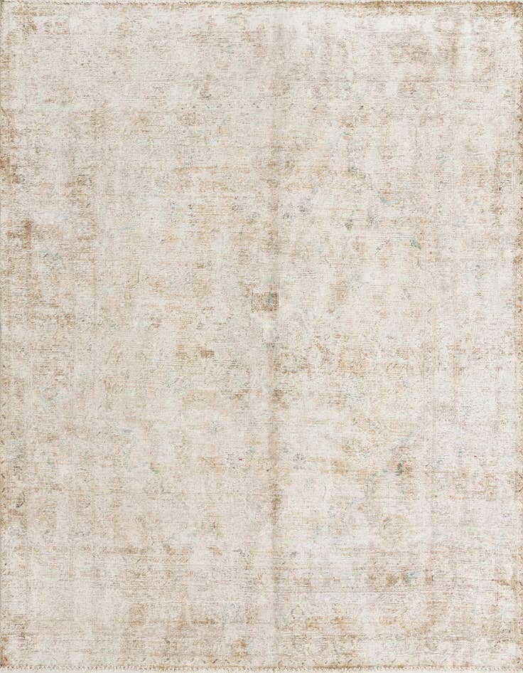 Detail image of 6' 6 x 9' 4 Hand Knotted Ultra Vintage Persian Wool Rug