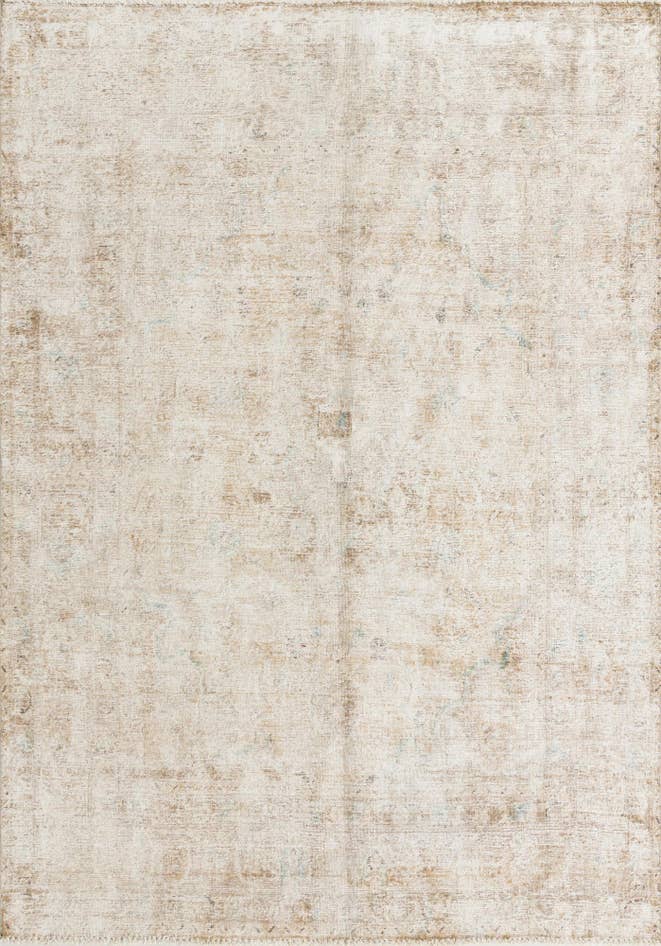 Detail image of 6' 6 x 9' 4 Hand Knotted Ultra Vintage Persian Wool Rug
