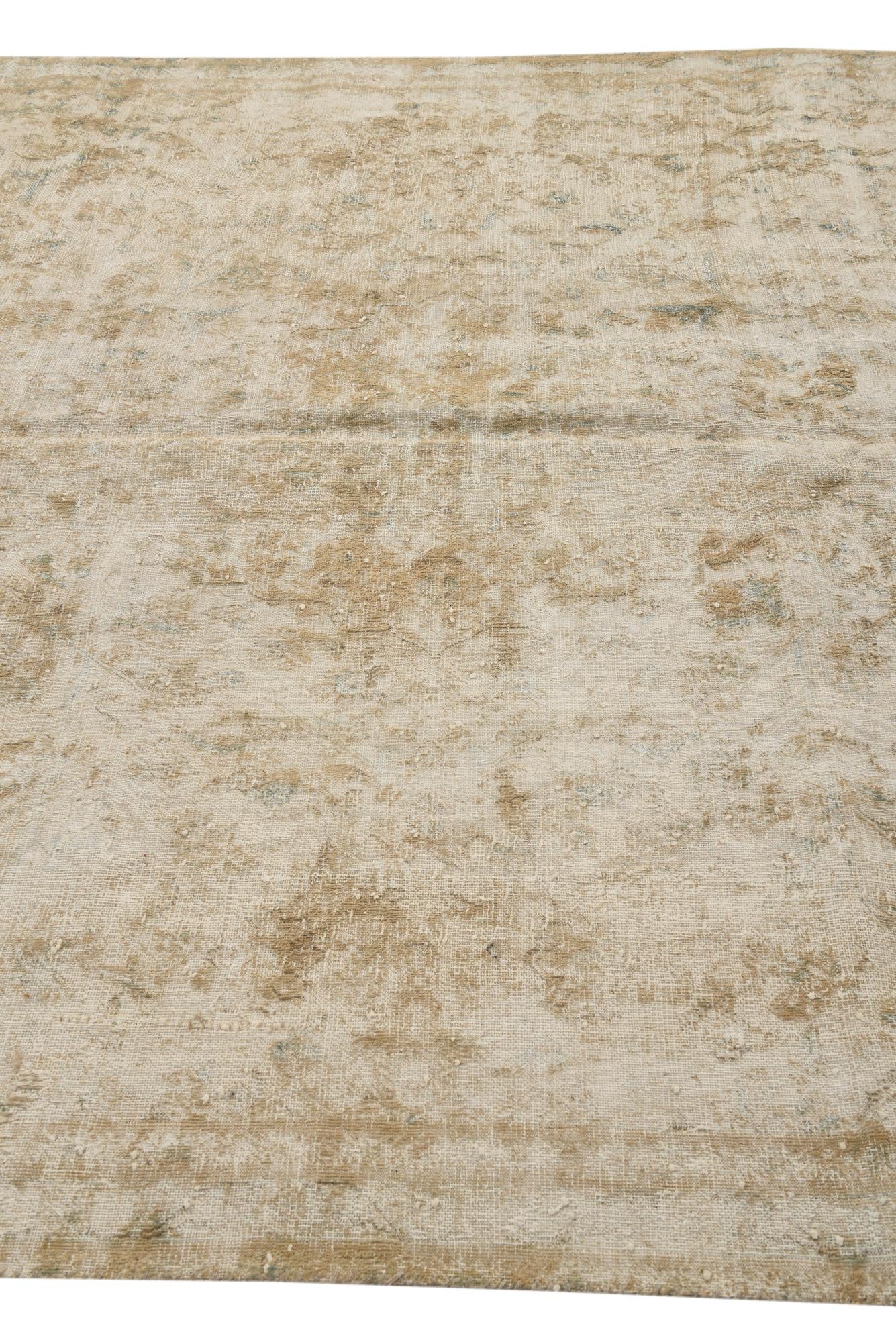 7' 2 x 10' 4 Hand Knotted Ultra Vintage Persian Wool Rug