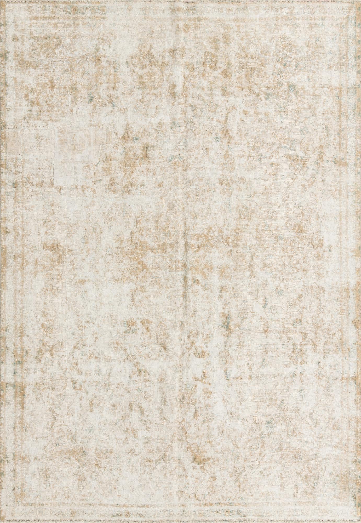 7' 2 x 10' 4 Hand Knotted Ultra Vintage Persian Wool Rug