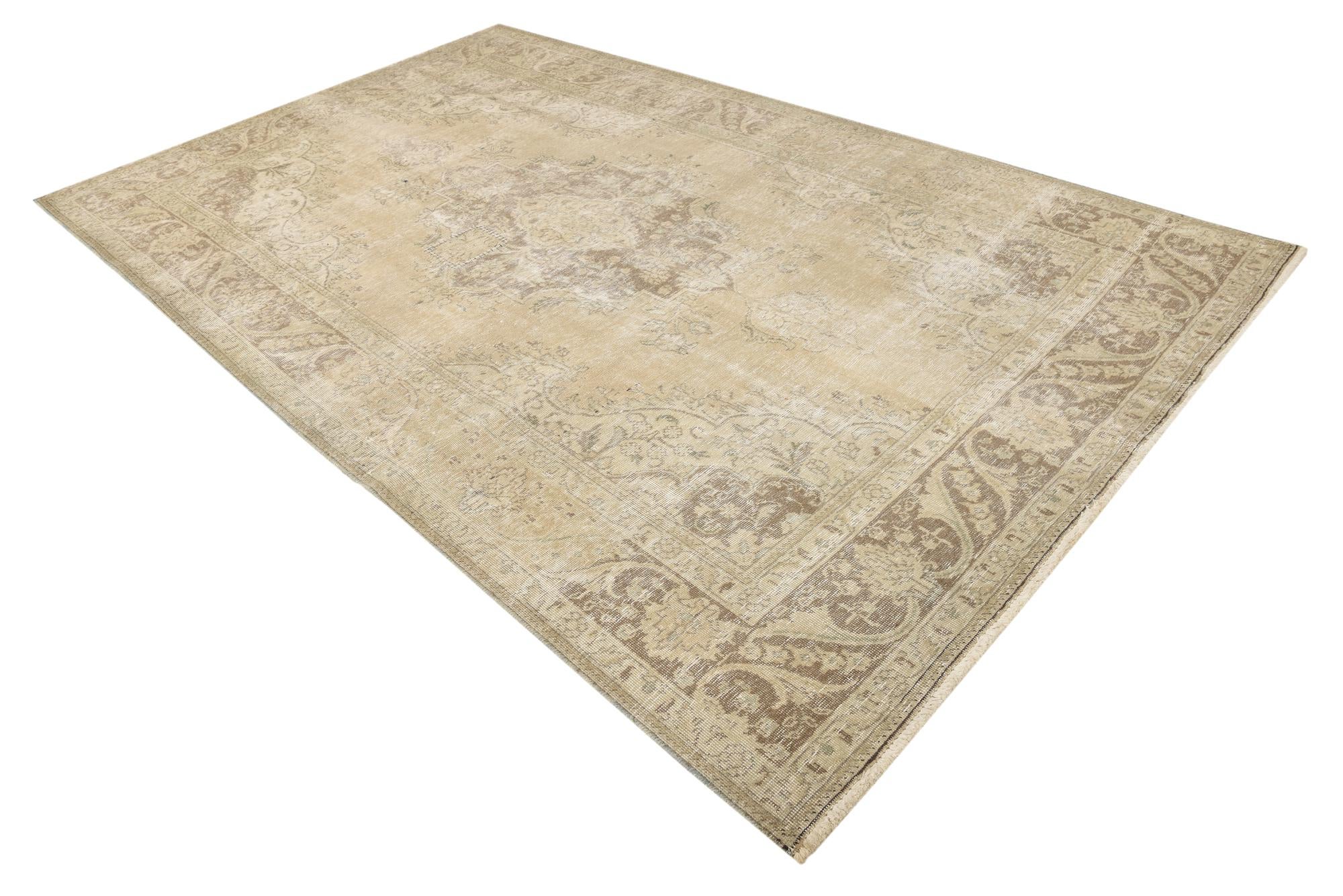 7' 5 x 10' 3 Hand Knotted Ultra Vintage Persian Wool Rug